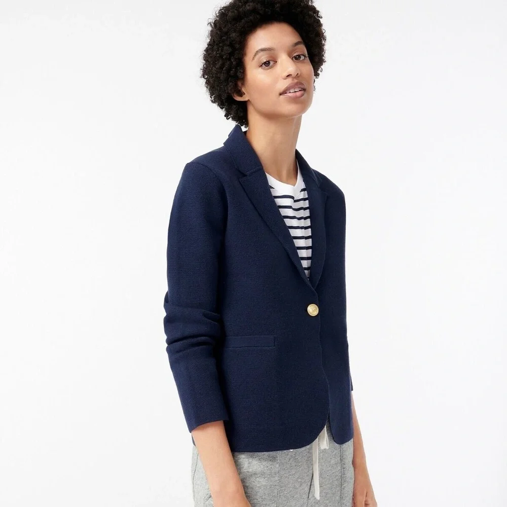 J Crew Camille Shrunken Sweater-Blazer